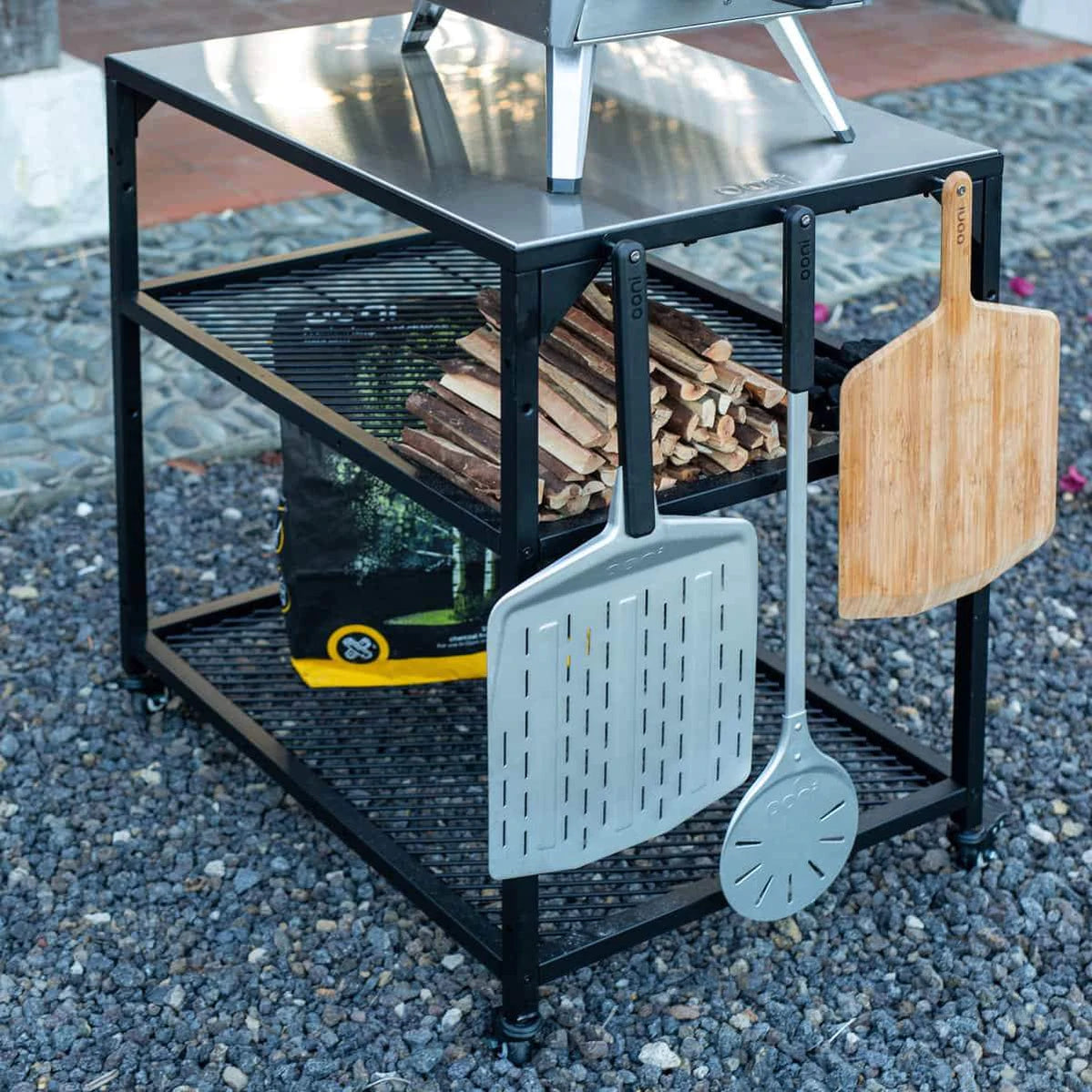 Table inox modulaire Ooni - Taille moyenne    - Ooni - Module de cuisine extérieur - 