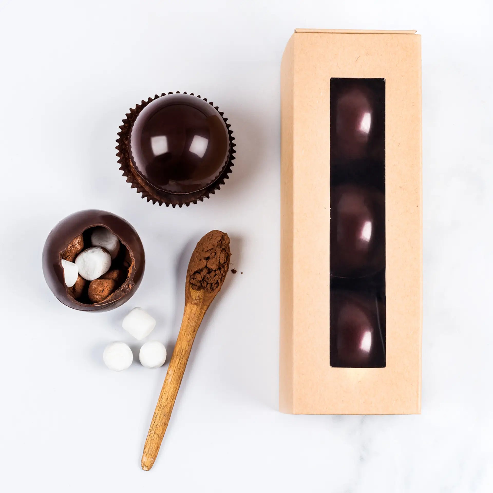 Boules de chocolat chaud    - Chocolat Boréal - Tablette de chocolat - 
