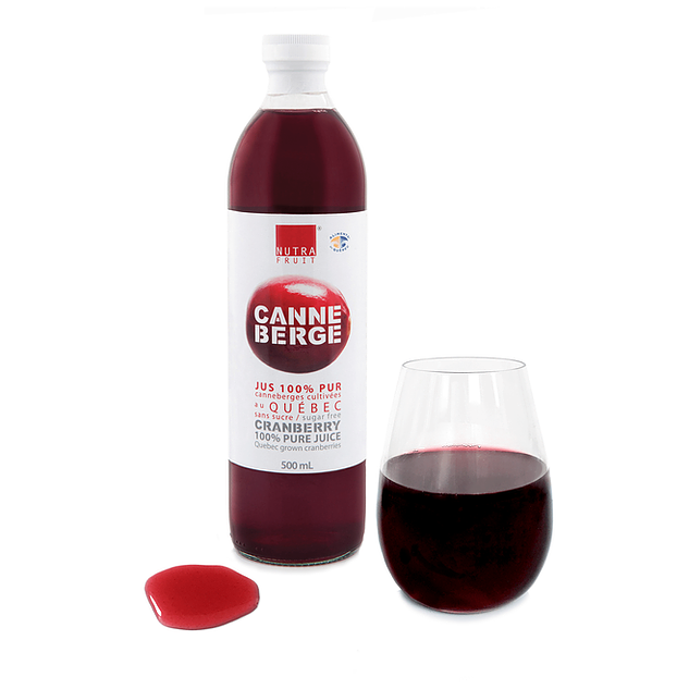 Jus 100% Pur Canneberges sans sucre 500 ml    - NutraFruit Canneberge - Jus - 