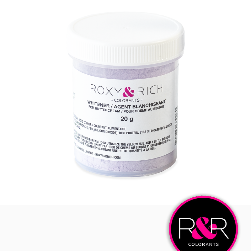 Agent blanchissant pour crème au beurre 20gr   - Roxy & Rich - Colorant alimentaire liposoluble - CC20-000