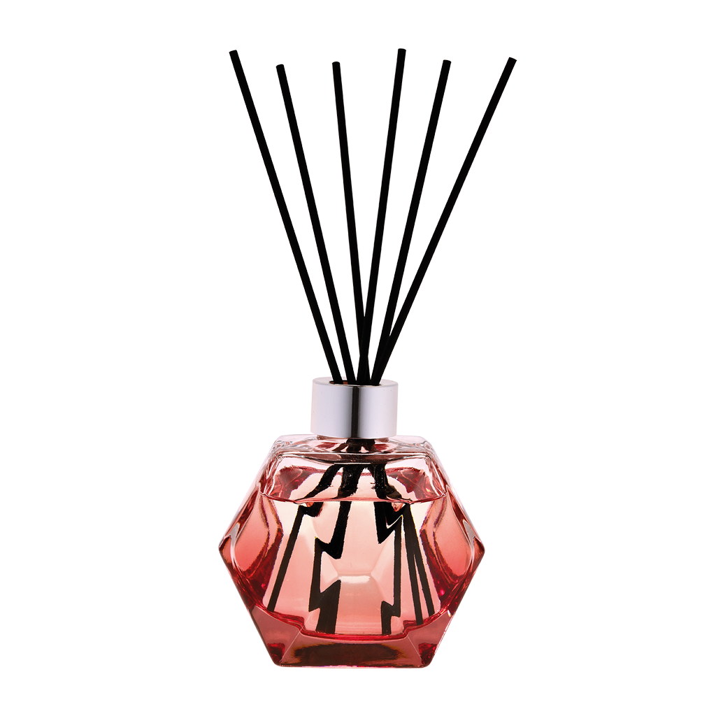Bouquet parfumé Geometry couleur grenadine – Paris chic    - Maison Berger Paris - Parfums d'ambiance - 