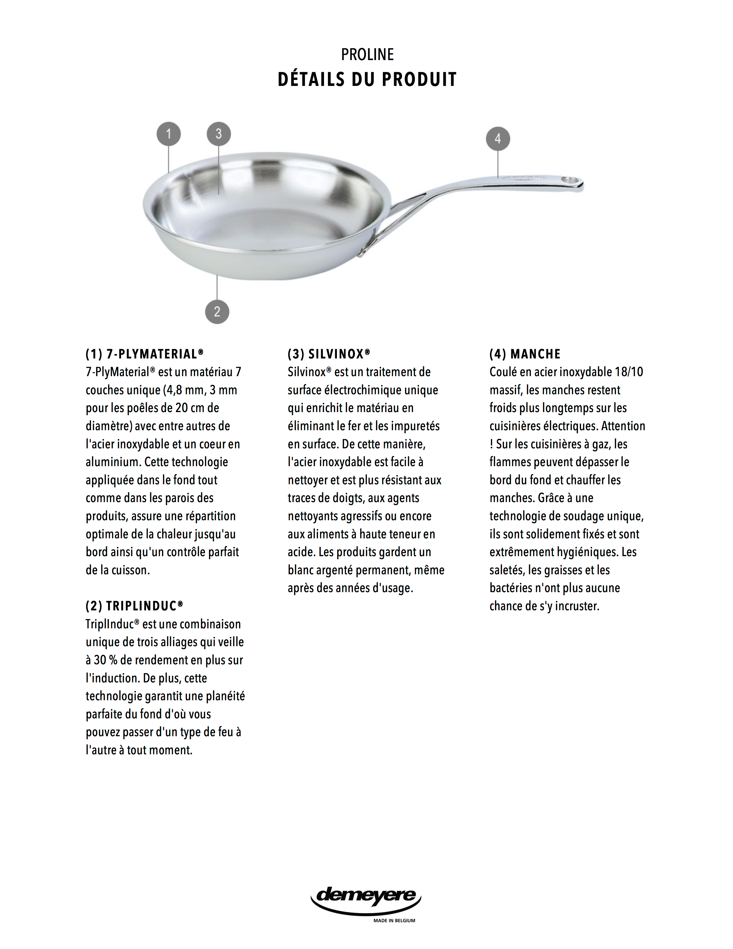 Demeyere Poêle Induction Alu Classico 3 Ceraforce - Poêle ceramique à frire  pour tous types de cuisinières dont induction - Poêle antiadhésive de