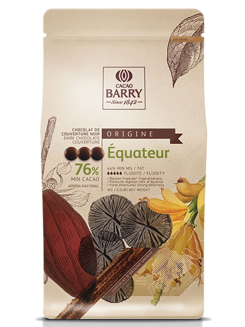 Chocolat Équateur Pure Origine 1kg 76% cacao *    - Cacao Barry - Chocolat noir - 
