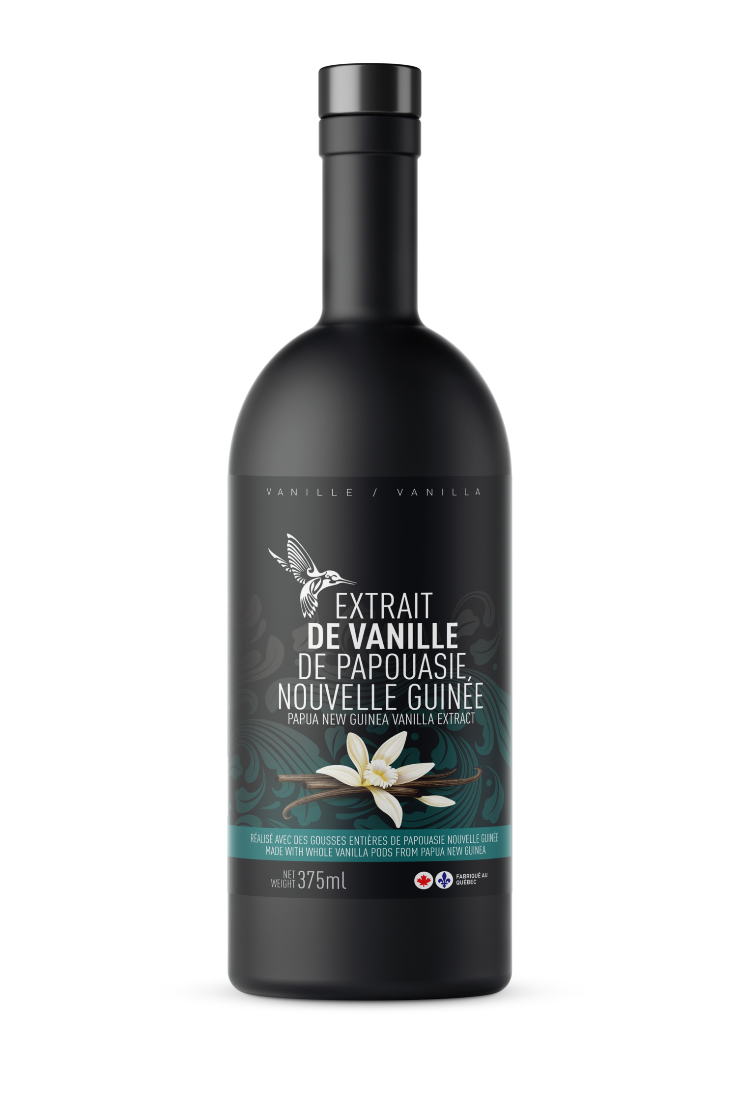 Extrait de vanille Tahitensis de Papouasie Nouvelle-Guinée 375 ml   - Colibri Vanille - Vanille - 628634186800