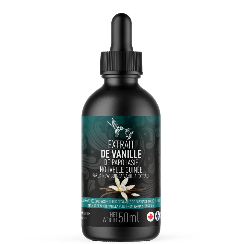 Extrait de vanille Tahitensis de Papouasie Nouvelle-Guinée 50 ml   - Colibri Vanille - Vanille - 628634186060