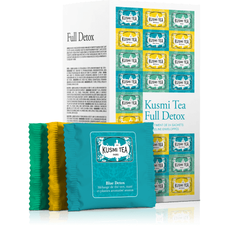 Full Detox - Étui carton de 24 sachets mousseline 52.8 gr    - Kusmi Tea - Thé et infusion - 