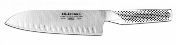 Global G-80 Couteau Santoku Alvéolé 18cm    - Global - Couteau Japonais - 