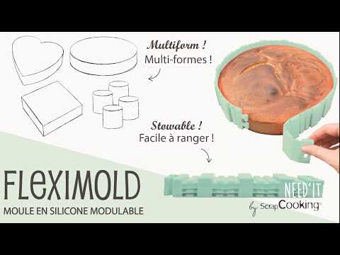 Fleximold Need'it moule en silicone modulable - Scrapcooking - Moule à gâteaux - - La Guilde Culinaire