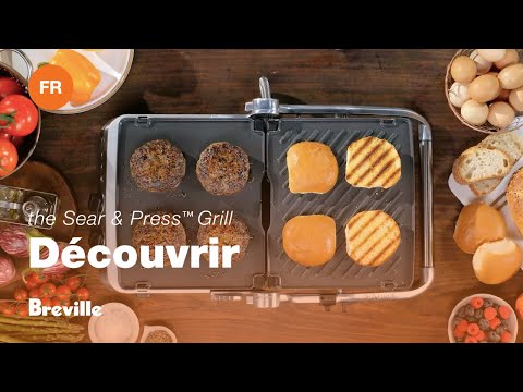 Grill Sear & Press - Breville - Gril électrique - - La Guilde Culinaire