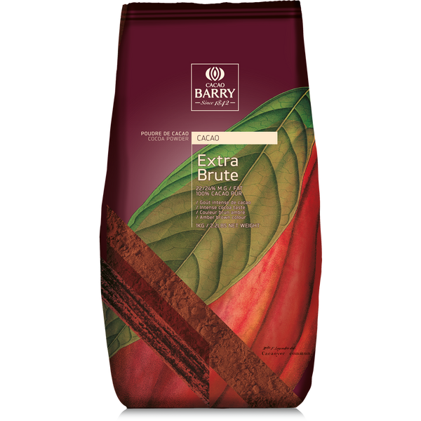 Poudre de cacao Extra Brute 1kg - 100% cacao    - Cacao Barry - Poudre de cacao - 