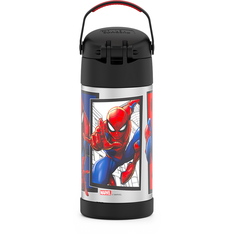 Bouteille d'eau funtainer avec paille 12oz - Spider-man    - Thermos - Bouteille d'eau - 