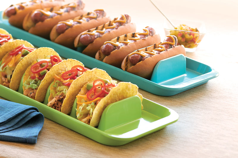 Plateau de service pour tacos / hot dogs, vert lime    - Fox Run - Accessoire - 