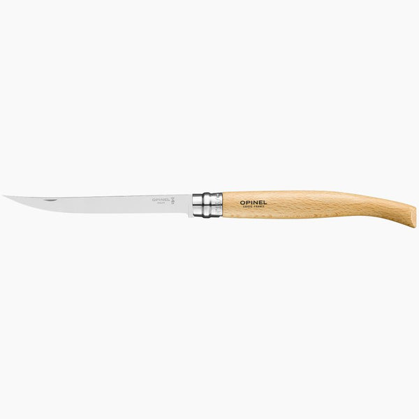 Opinel N°15 - Couteau de poche Inox Effilé Hêtre    - Opinel - Couteau de poche - 