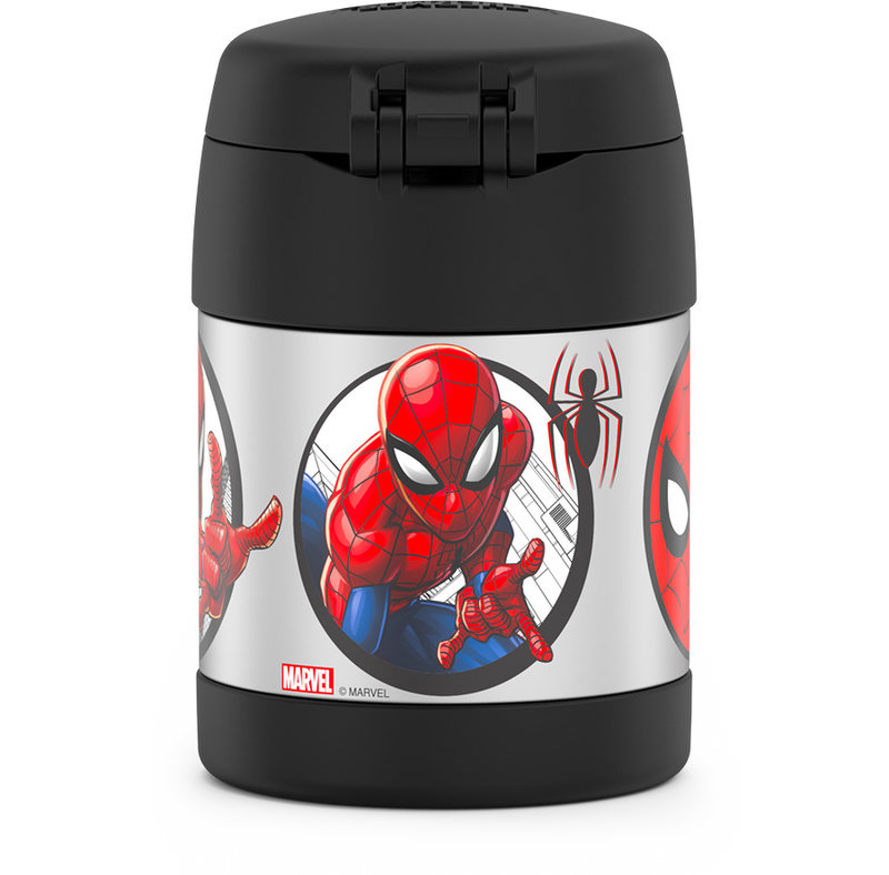 Contenant alimentaire Funtainer en acier inoxydable avec cuillère 10oz - Spider-man    - Thermos - Boîte à repas - 