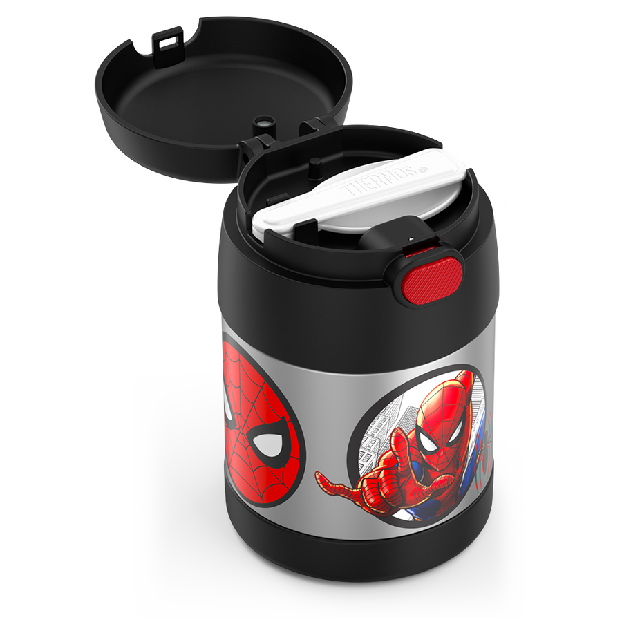 Contenant alimentaire Funtainer en acier inoxydable avec cuillère 10oz - Spider-man - Thermos - Contenant pour aliment - - La Guilde Culinaire
