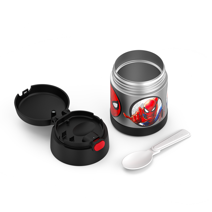 Contenant alimentaire Funtainer en acier inoxydable avec cuillère 10oz - Spider-man - Thermos - Contenant pour aliment - - La Guilde Culinaire