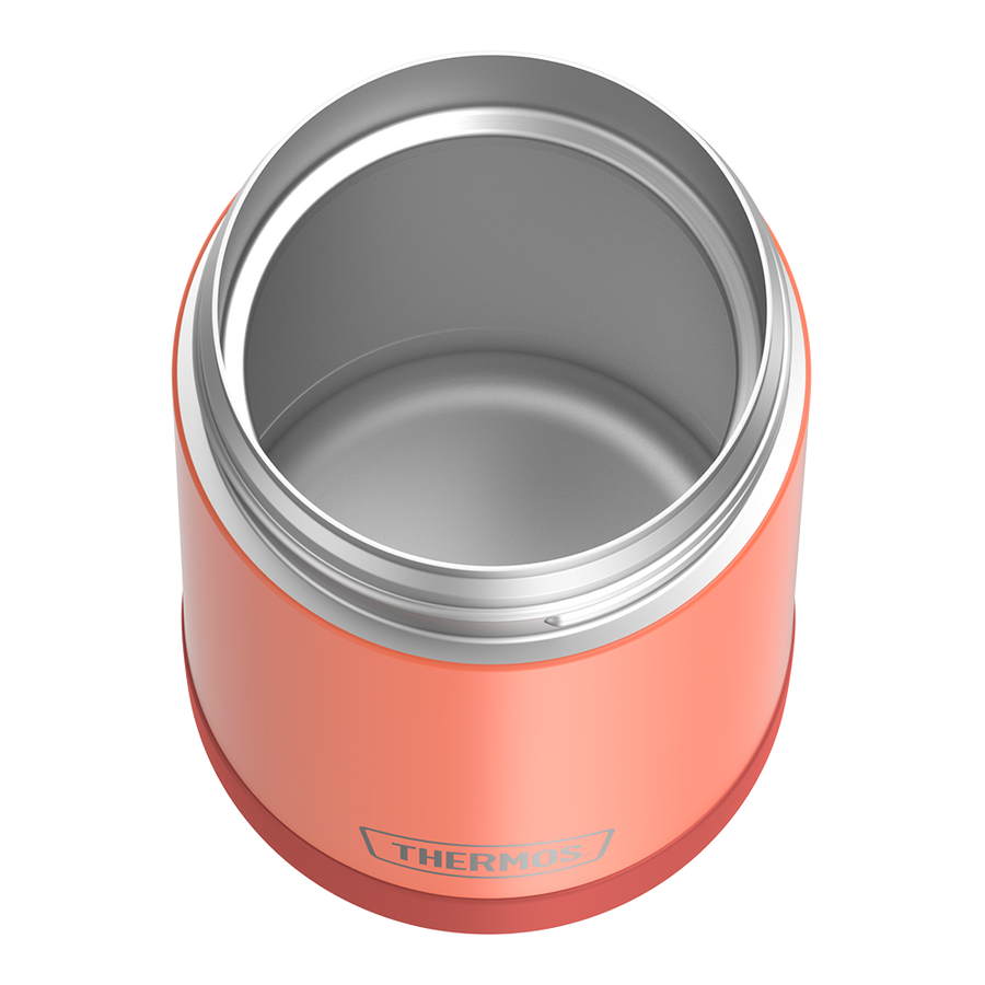 Contenant alimentaire Funtainer en acier inoxydable avec cuillère 16oz - Abricot    - Thermos - Boîte à repas - 