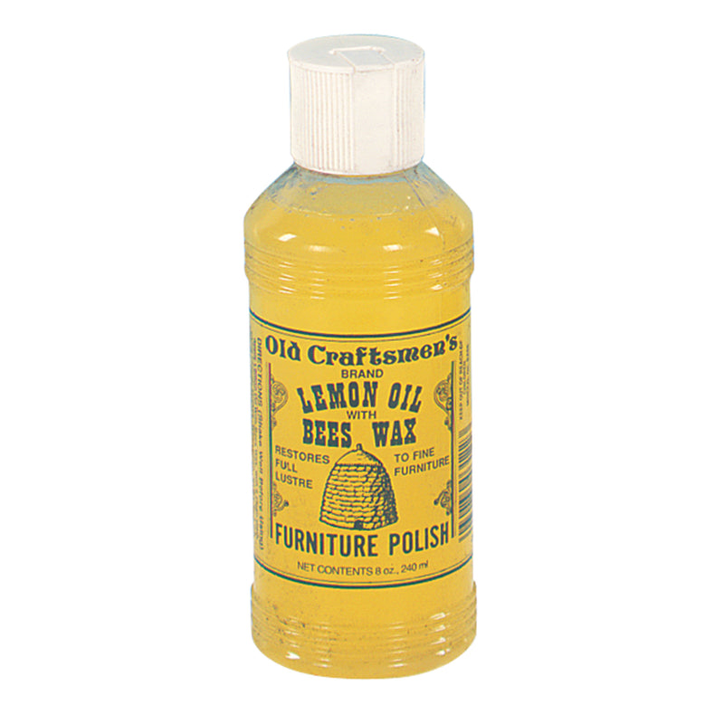 Old Craftsman's Lemon Oil Huile de citron avec cire d'abeille  8oz/230ml    - Fox Run - Huile de citron Old Craftsman's - 