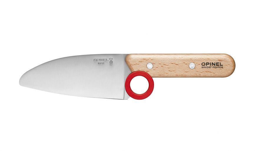 Opinel - Couteau + Protège doigt Petit Chef    - Opinel - Couteau de cuisine - 