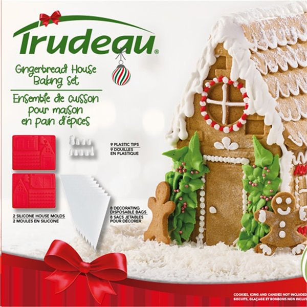 Ensemble de cuisson pour maison en pain d’épices (19 pièces)    - Trudeau - Moule à gâteaux - 