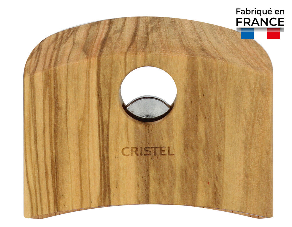 Anse amovible bois - CASTELINE Bois d'olivier   - Cristel - Couvercle pour poêle et casseroles - PLCXBO
