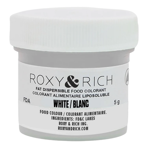 Colorant Alimentaire Liposoluble Blanc 10gr   - Roxy & Rich - Colorant alimentaire liposoluble - P5-B00