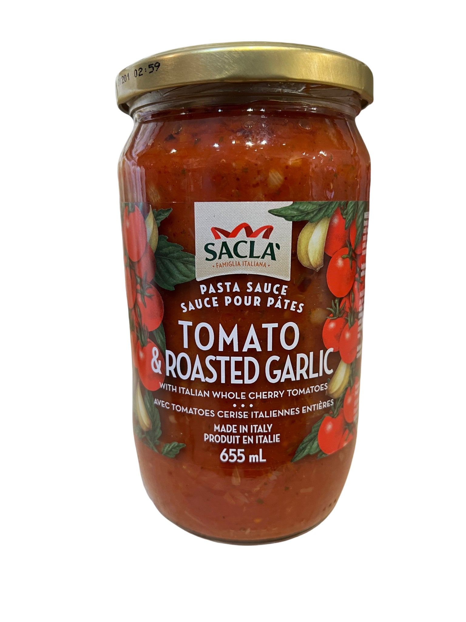 Sauce Tomate et ail rôti 655ml    - Saclà Italia - Sauce - 