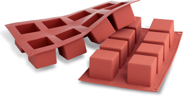 Moule Cube en silicone flexible SILICONFLEX    - SilikoMart - Moule à gâteaux - 