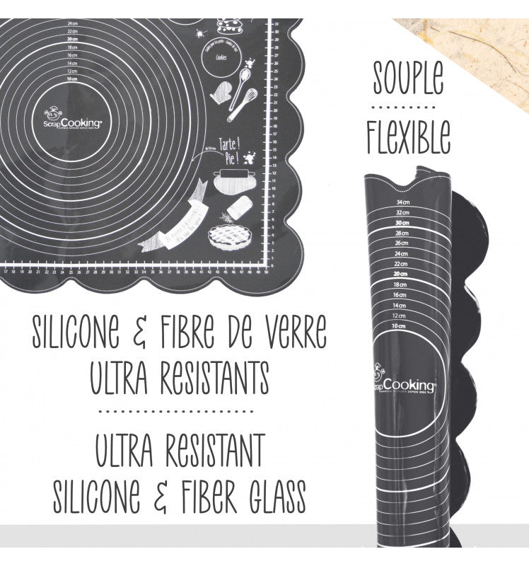 Tapis silicone en fibre de verre - ScrapCooking®