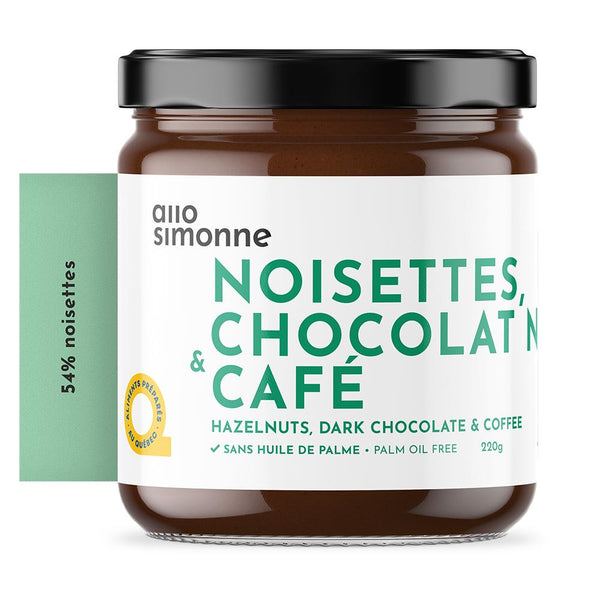 Tartinade Noisettes Chocolat Noir & Café    - Allo Simonne - Tartinade - 