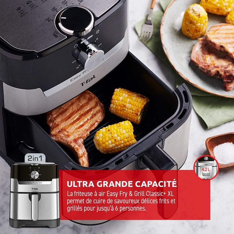 Friteuse à Air Classic+ Easy Fry & Grill Precision 2 en 1