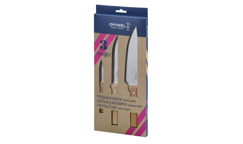 OPINEL - Coffret de 3 couteaux essentiels    - Opinel - Couteau de cuisine - 